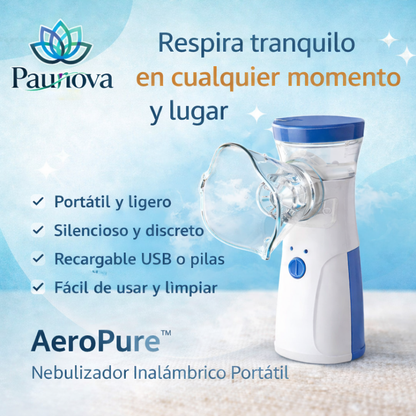 AeroPure™ – Nebulizador Inalámbrico Portátil